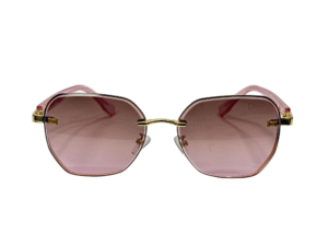 Dior 'Rosa' Geometric Rimless Sunglasses